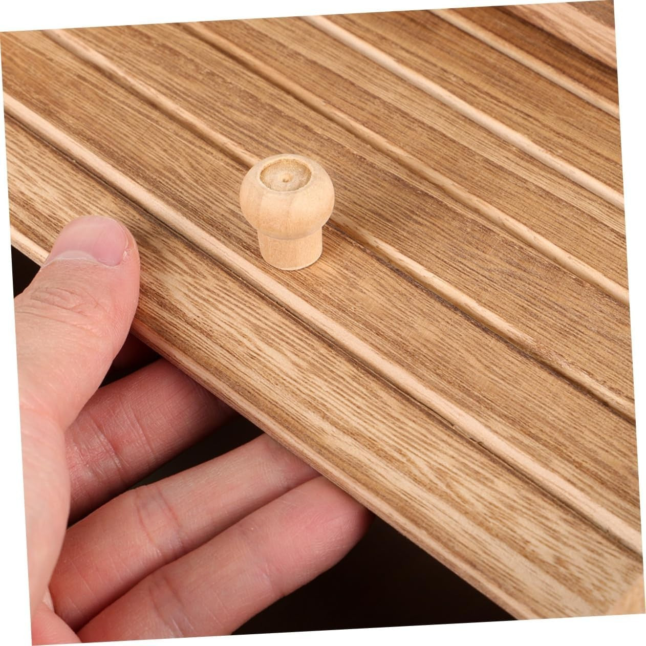10kg Solid Wood Rice Storage Container Airtight Grain Bucket Sealed Lid