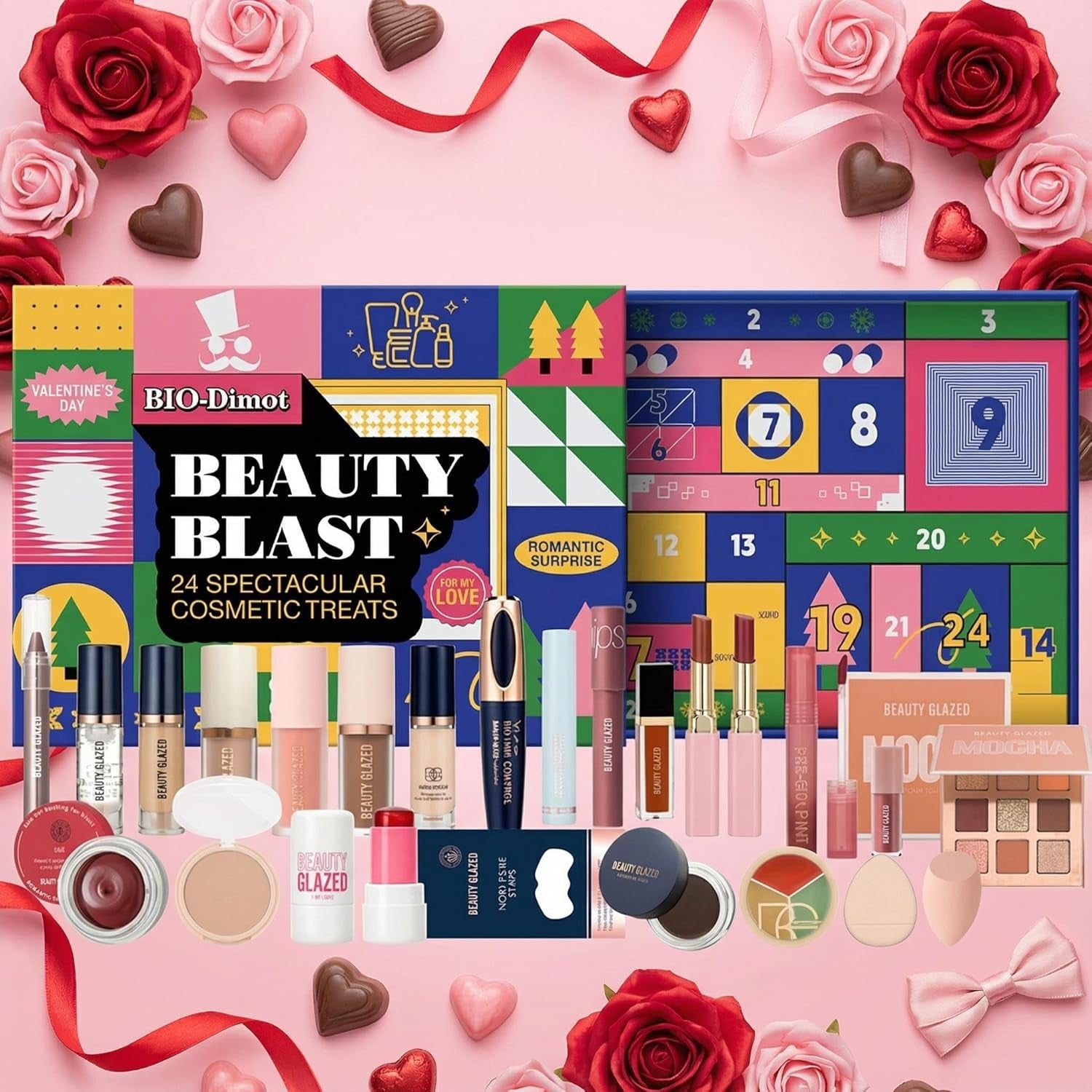 24 Piece Makeup Gift Set All In One Cosmetic Beauty Box Kit
