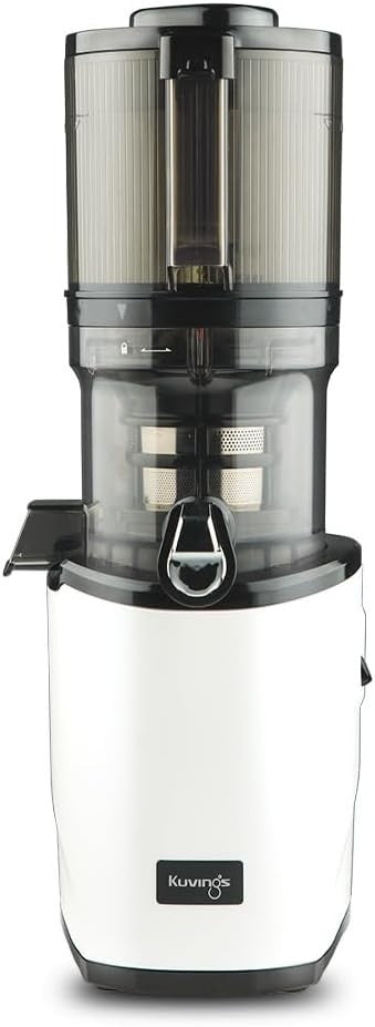 Auto Feed Cold Press Juicer 2L Hopper Quiet Powerful Motor Pearl White