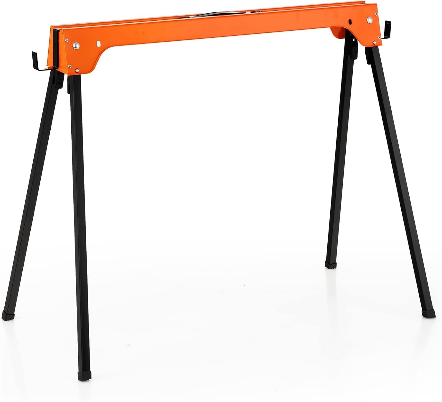 Heavy Duty Folding Saw Horses Pair 227kg Each Steel Trestles w/ Support Arms