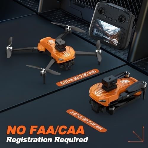 4K GPS Drone with 4.5" LCD Screen, Foldable Obstacle Avoidance Quadcopter