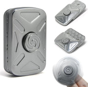 2-in-1 Metal Fidget Slider Spinner Click Stress Relief Pocket EDC Toy