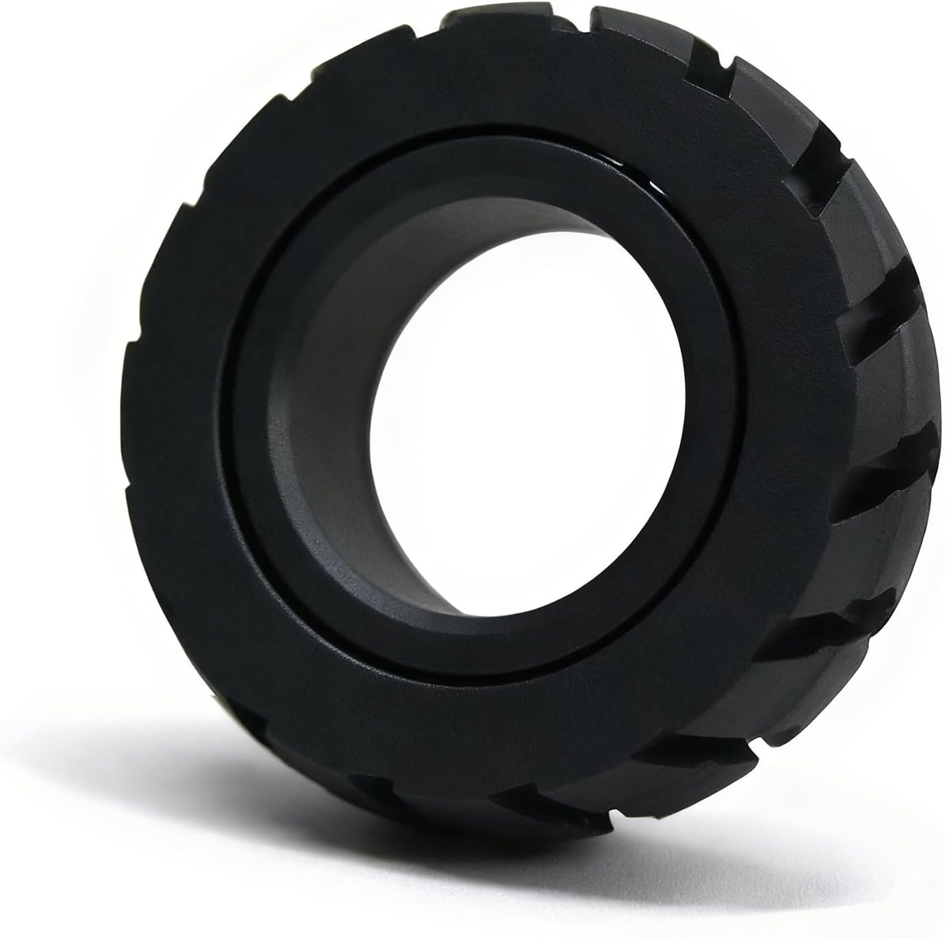Black Metal Fidget Ring Magnetic Slider Stress Relief EDC