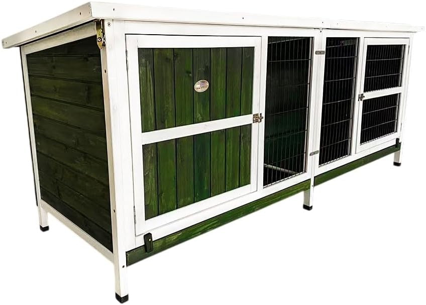 XXL Rabbit Hutch 6ft Single Tier Predator Resistant Indoor Outdoor Cage