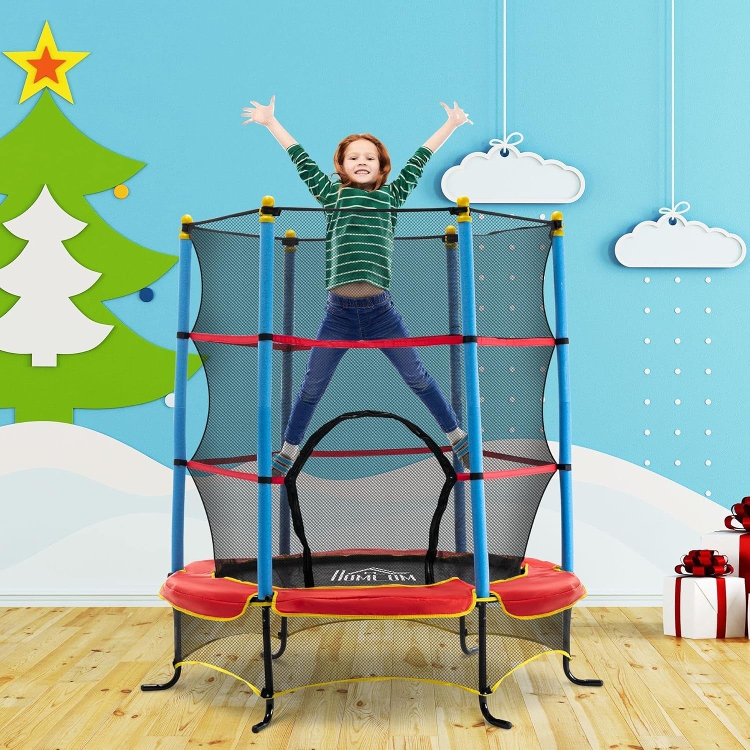 5.2FT Kids Trampoline Safety Enclosure Net Springfree Indoor Outdoor