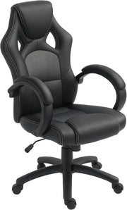 Gaming Chair Racing Style Swivel Faux Leather Desk Chair