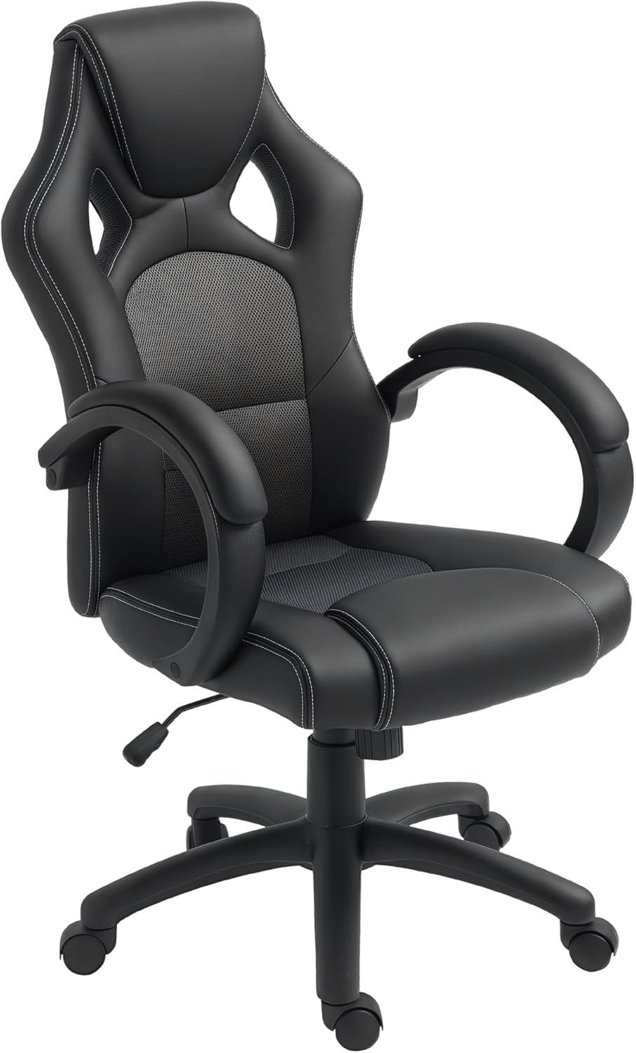 Gaming Chair Racing Style Swivel Faux Leather Desk Chair