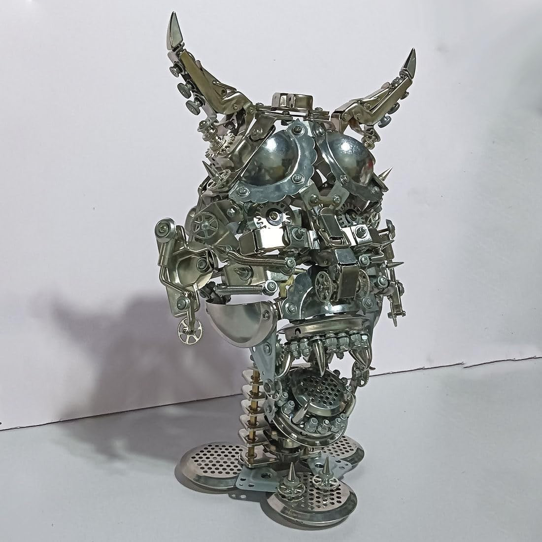 3D Metal Hannya Mask Puzzle 950PCS Steampunk DIY Wall Art Decor