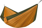 Outdoor Camping Hammock Ultra-Light 210T Nylon Swing with Straps orange Green