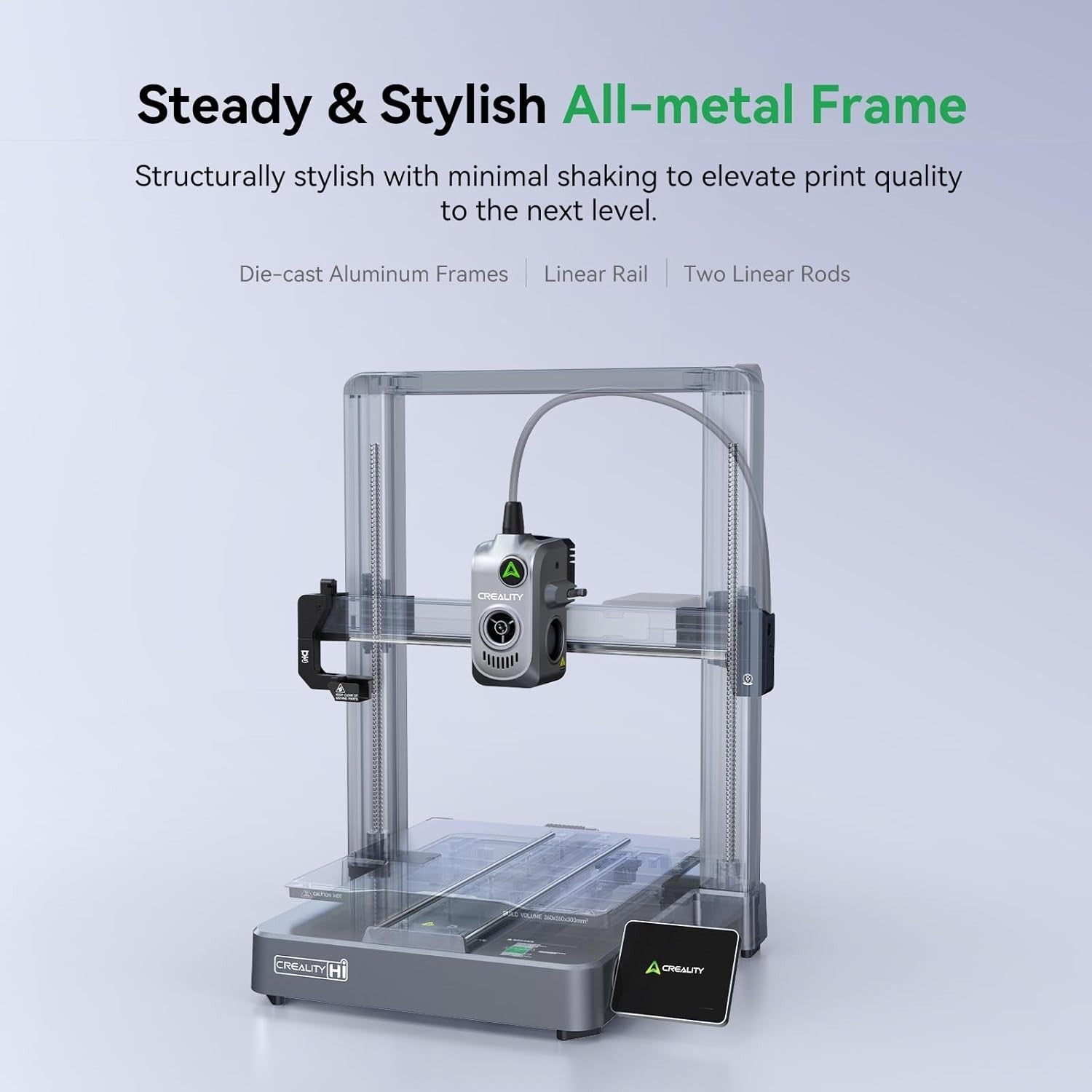 Multi Color 3D Printer 600mm/s RFID Filament Auto Detect Metal Frame