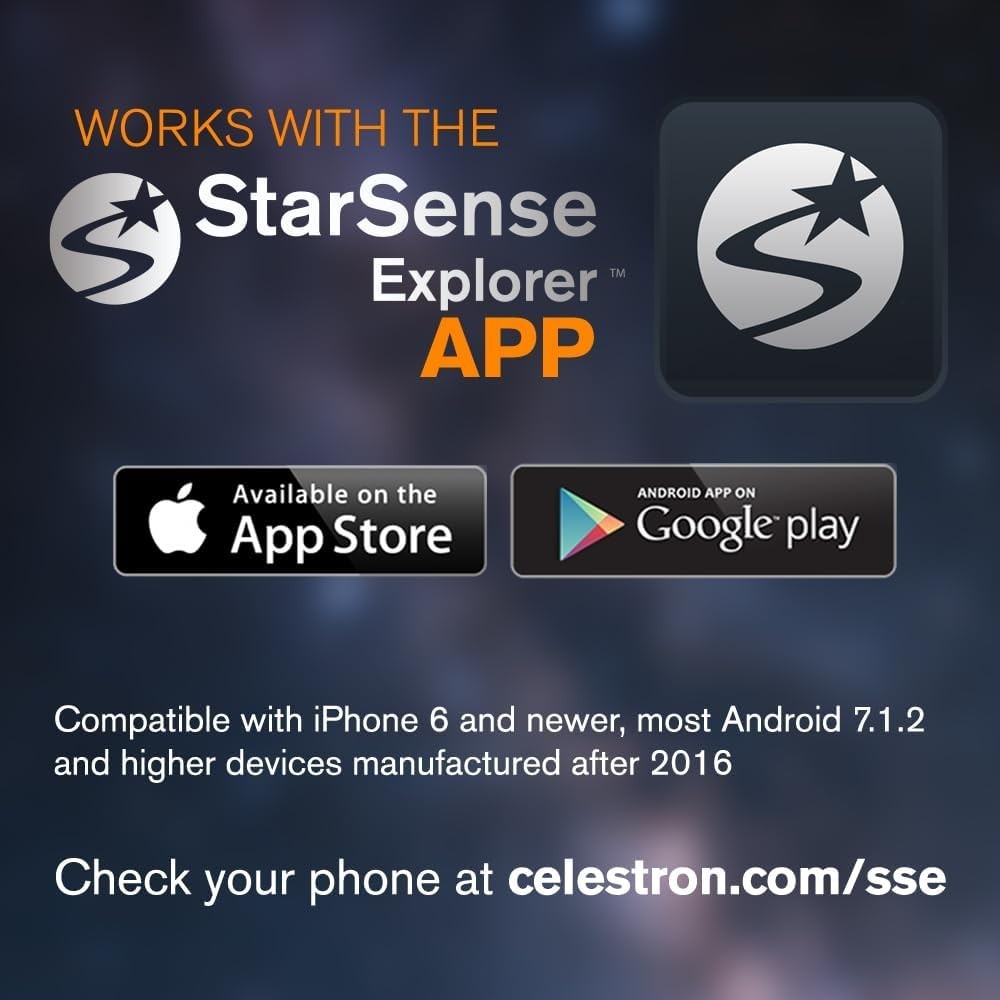130mm Reflector Telescope, Smartphone App & Tripod, DX 130