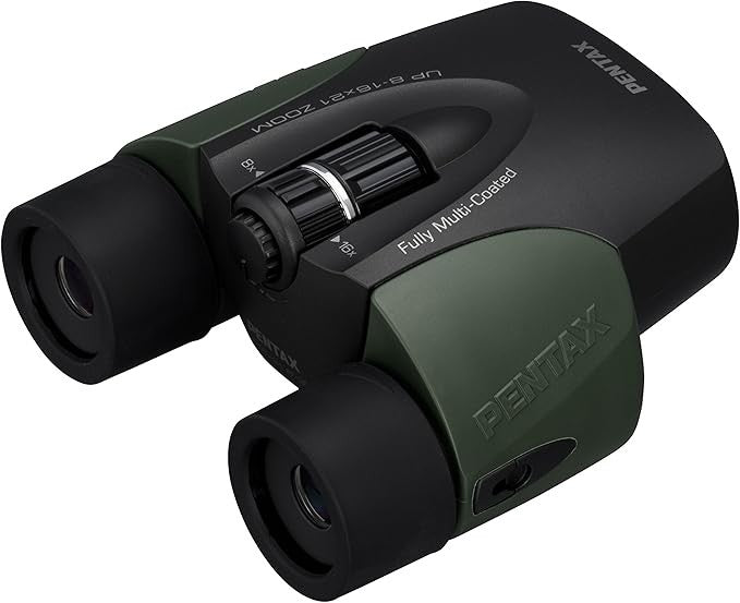 8–16x21 Zoom Compact Binoculars – HD Travel Optics, Wide Clear Viewing