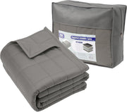 8kg Weighted Blanket, Grey 150x200cm Anxiety Relief with Storage Bag