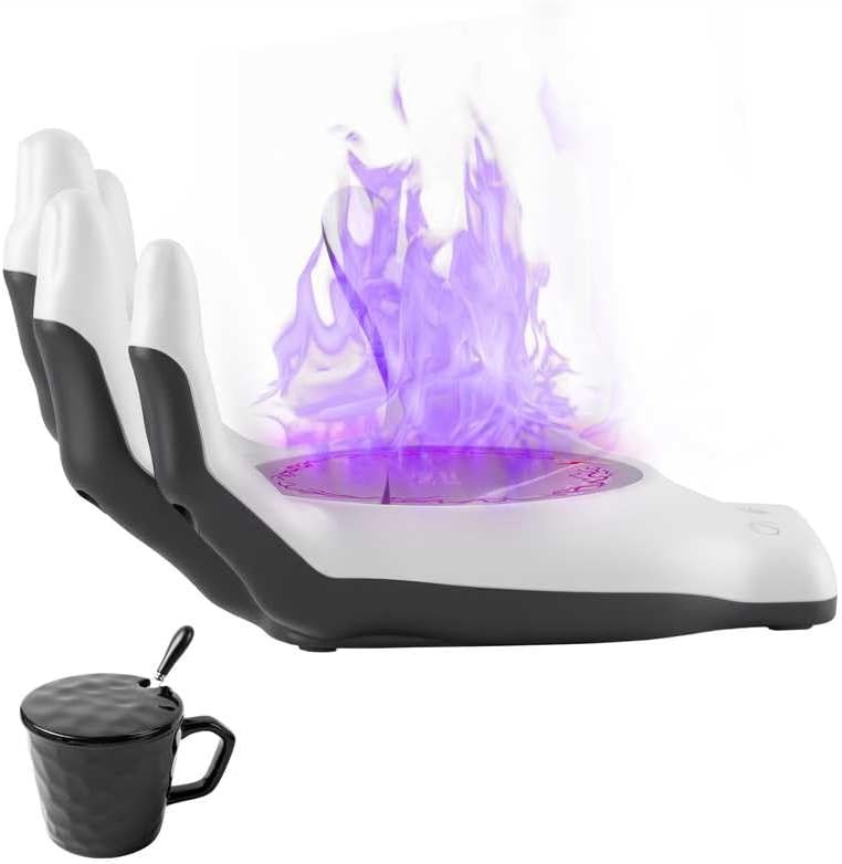 Special Devil Hand Coffee Mug Warmer Set 3 Temp 8H Auto Off