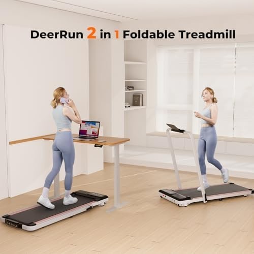 Foldable Home Treadmill 12KPH Walking Running Machine with App Control