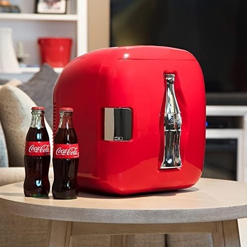 7.9L Coca-Cola Mini Fridge | Portable Cooler & Warmer, Retro Red Design