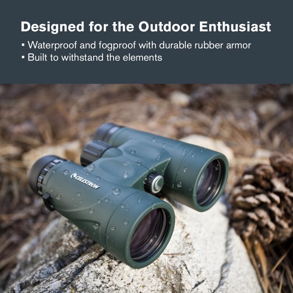 10x42 Waterproof Binoculars HD Long-Range Birdwatching Hiking Outdoor Travel
