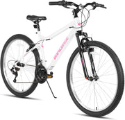 26" Women's Mountain Bike 18-Speed Gears V-Brakes Durable MTB Off-Road Ride