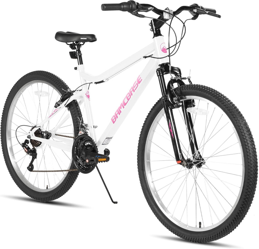 26" Women's Mountain Bike 18-Speed Gears V-Brakes Durable MTB Off-Road Ride