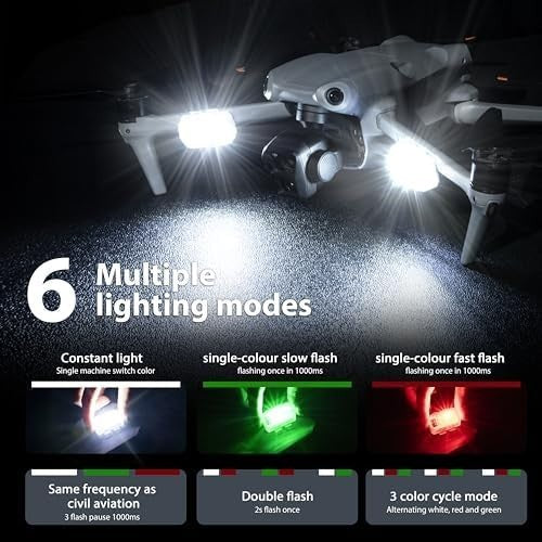 STARTRC Drone Strobe Light Anti-Collision LED Flash for DJI Mini/Mavic/Phantom