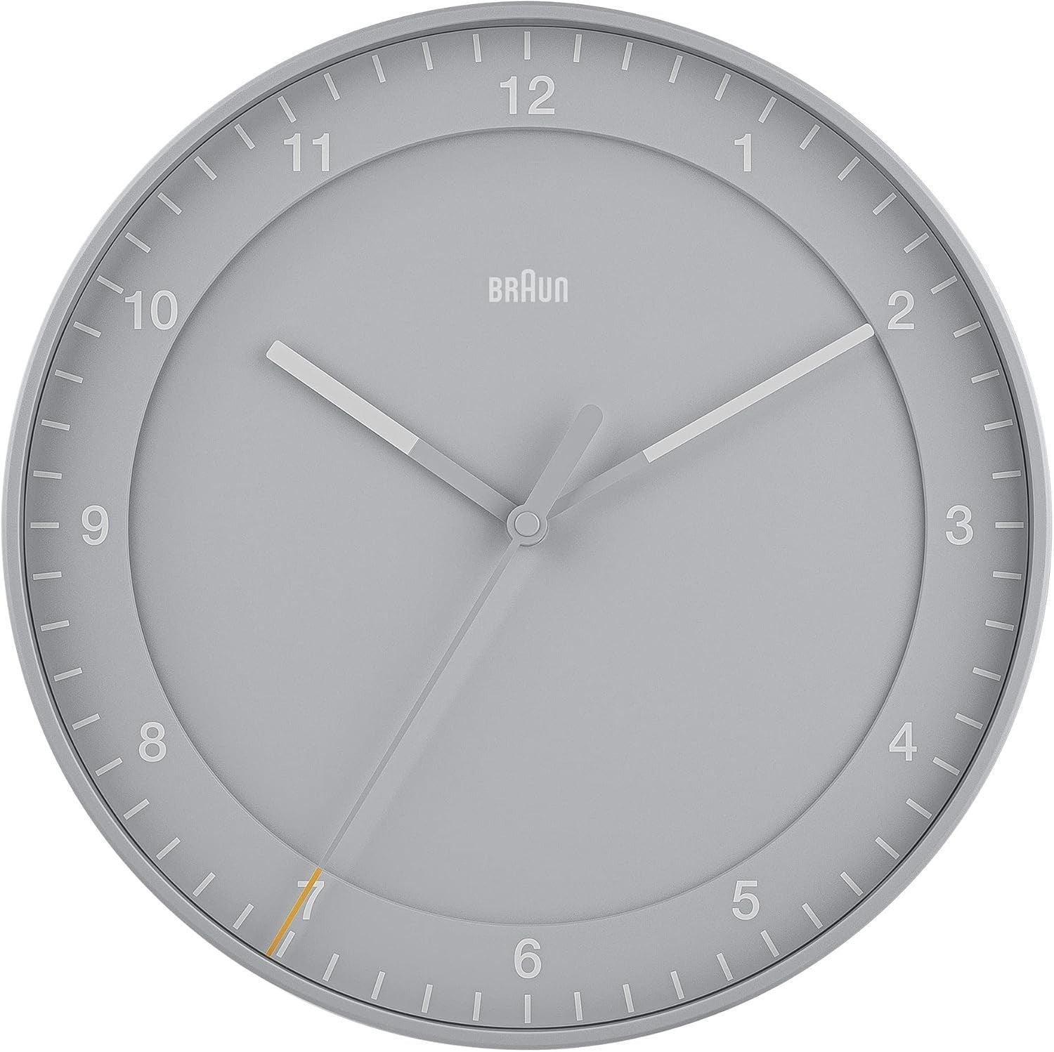 30cm Grey Wall Clock Silent Sweep | Easy Read, Modern Office & Home Clock