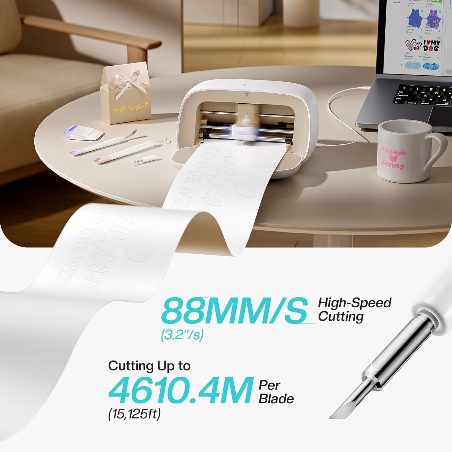Vinyl Cutter Machine Portable Sticker Maker Cardstock Craft Cutting Tool