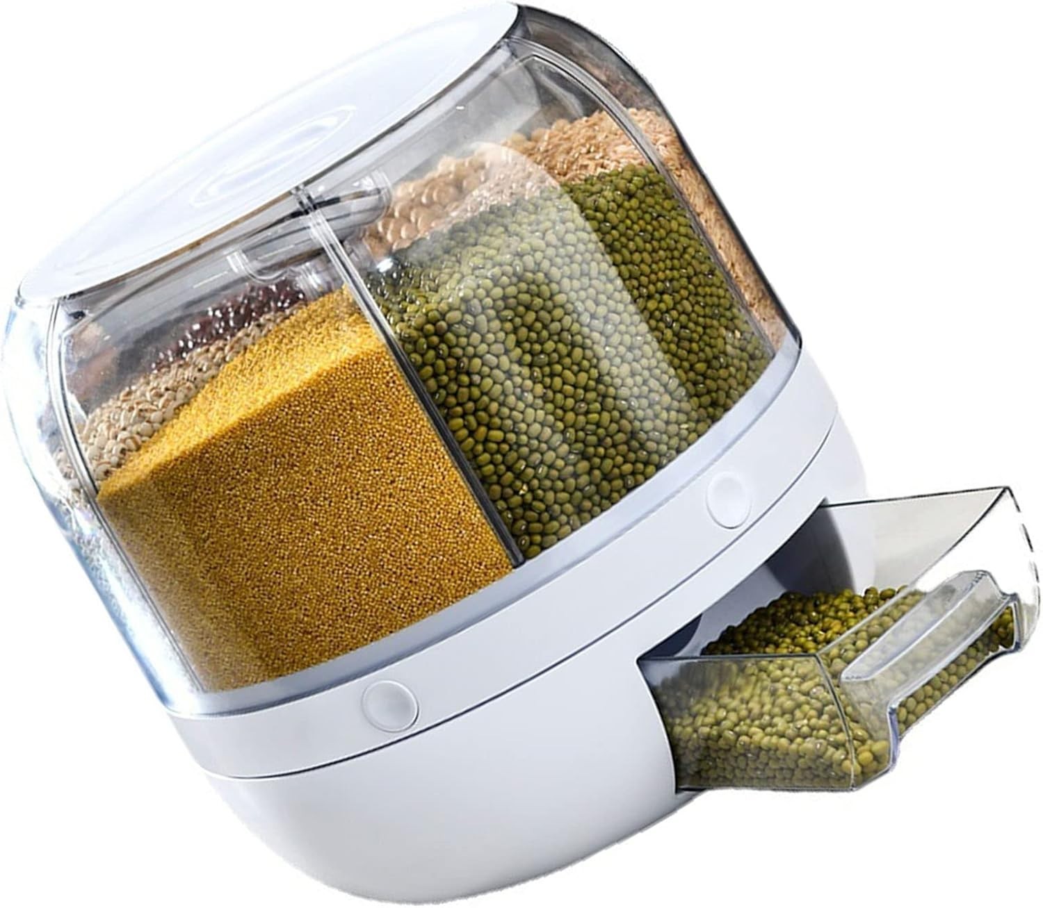 360° Rotating Grain Dispenser Airtight Rice Storage Big