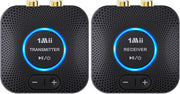 2.4GHz Wireless Audio Transmitter Receiver Black 80m Low Latency
