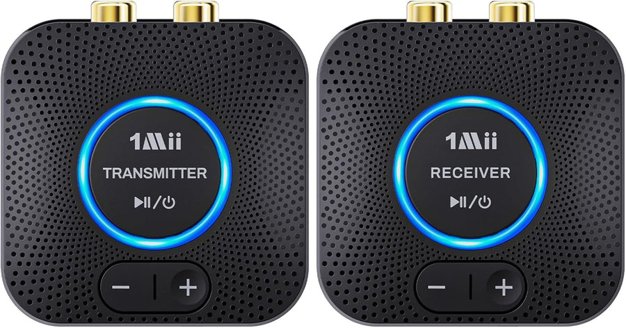 2.4GHz Wireless Audio Transmitter Receiver Black 80m Low Latency