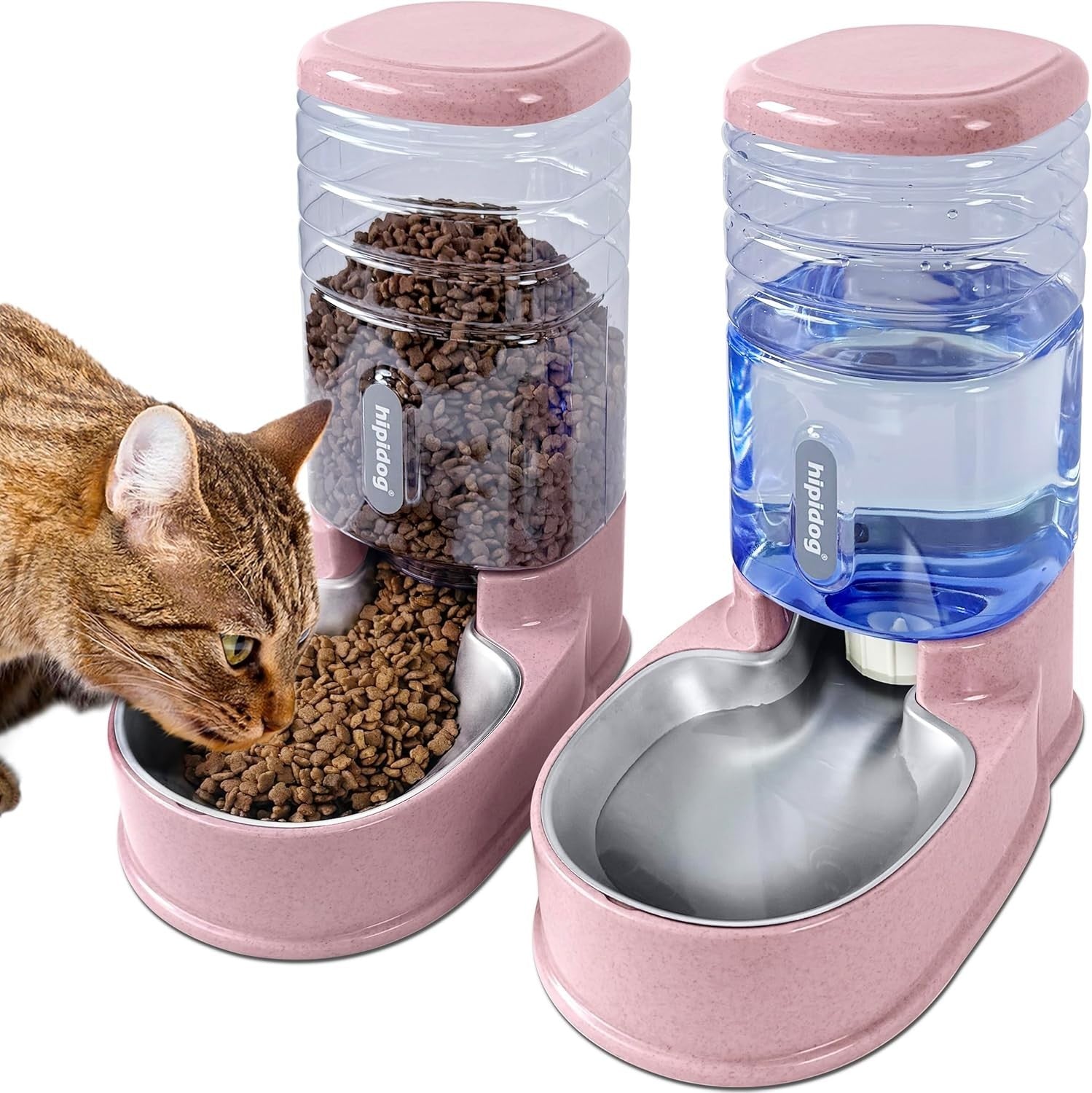 Gravity Pet Feeder Water Dispenser Set 3.8L Food Water Station