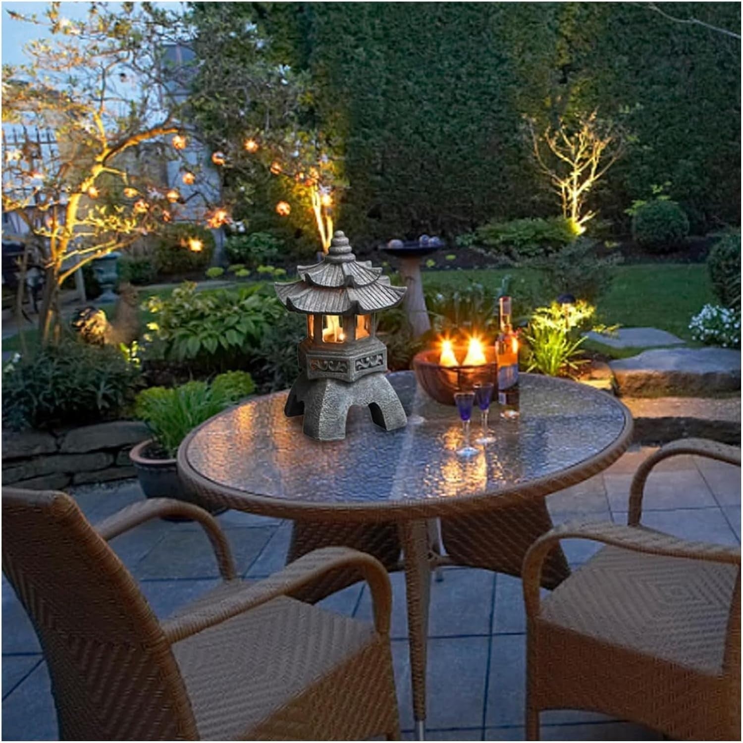 Solar Pagoda Lantern Statue – Japanese Zen Garden Ornament (Style 1)