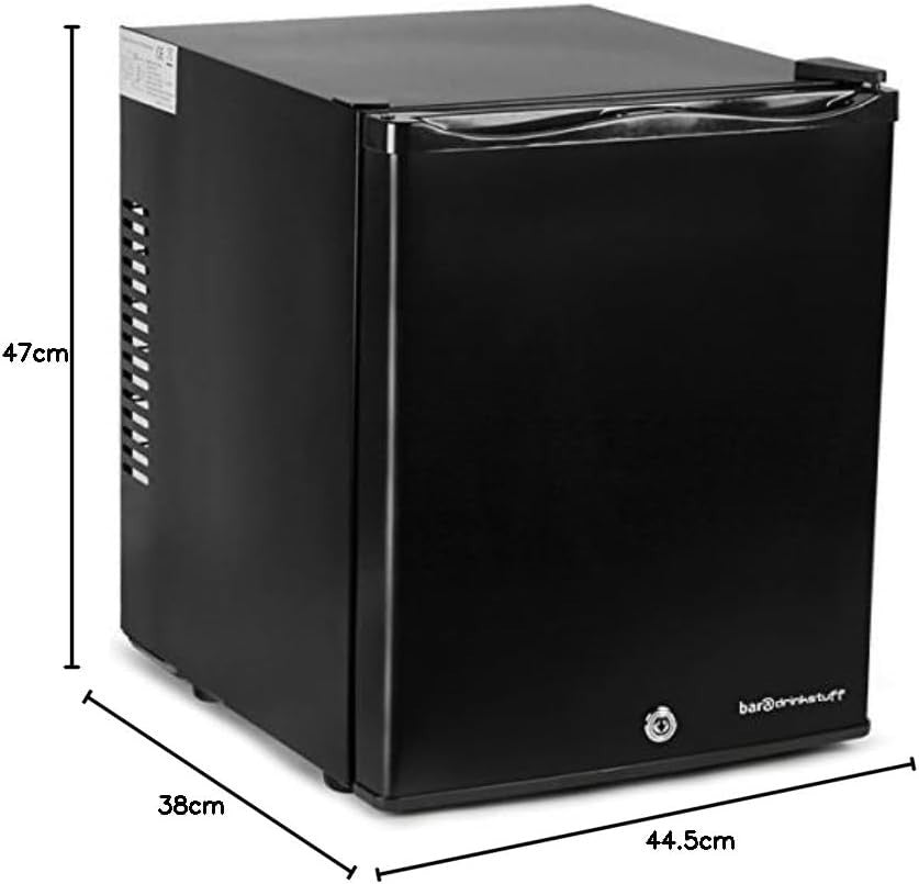 12V Mini Fridge 40L Campervan Portable Silent Black Lockable Compact