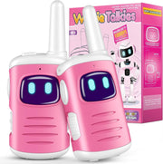 Kids Walkie Talkies White Pink Outdoor Toy Radios Girls Birthday Gift
