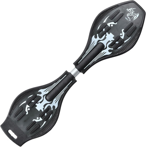 Youth Caster Board LED Light Up Shortboard Skateboard for Kids