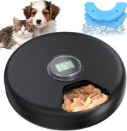 Automatic Wet Cat Feeder 6 Meal Timer Food Dispenser Ice Pack Battery