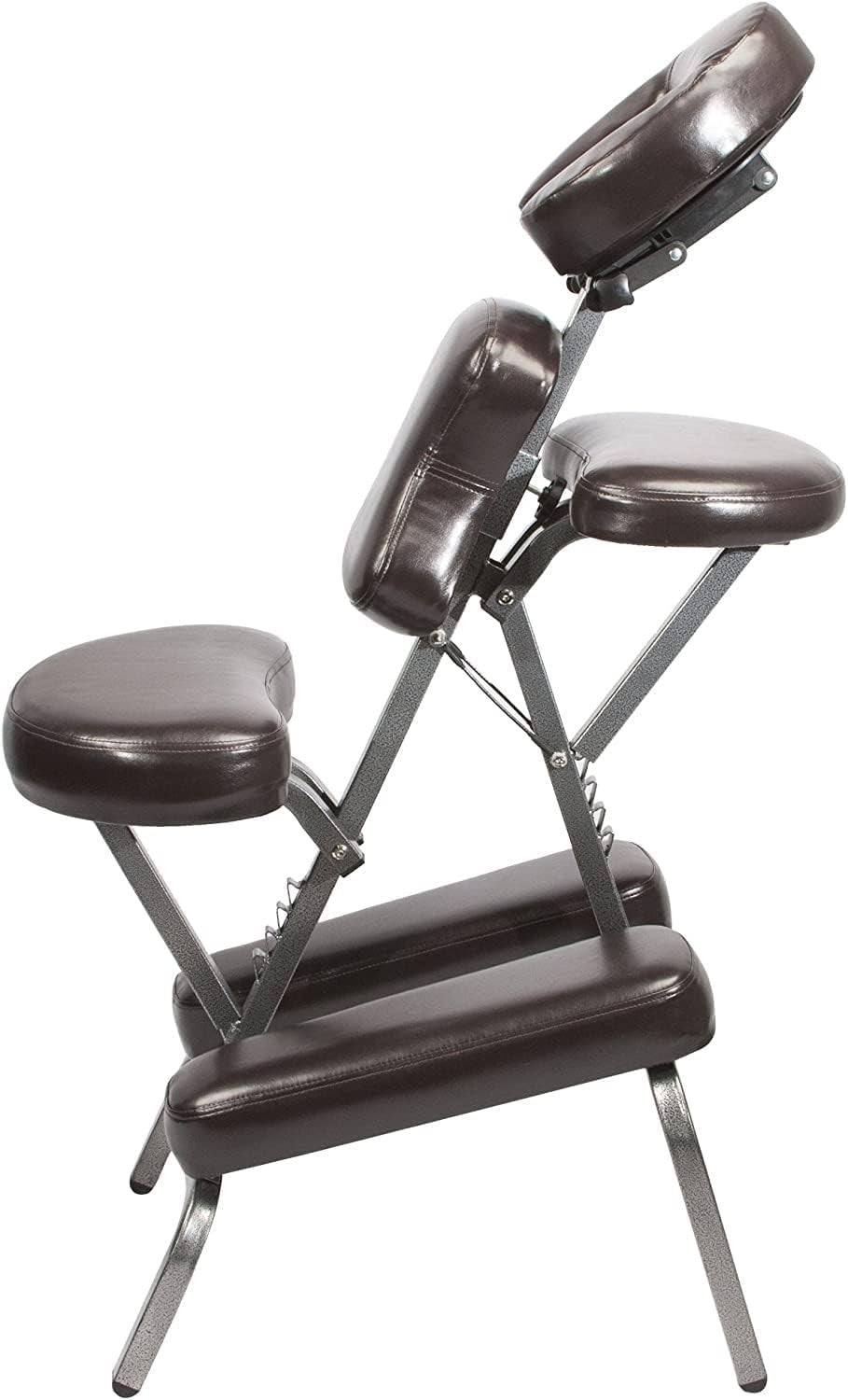 Portable Massage Chair Lightweight Adjustable Folding Spa Tattoo Therapist Brown