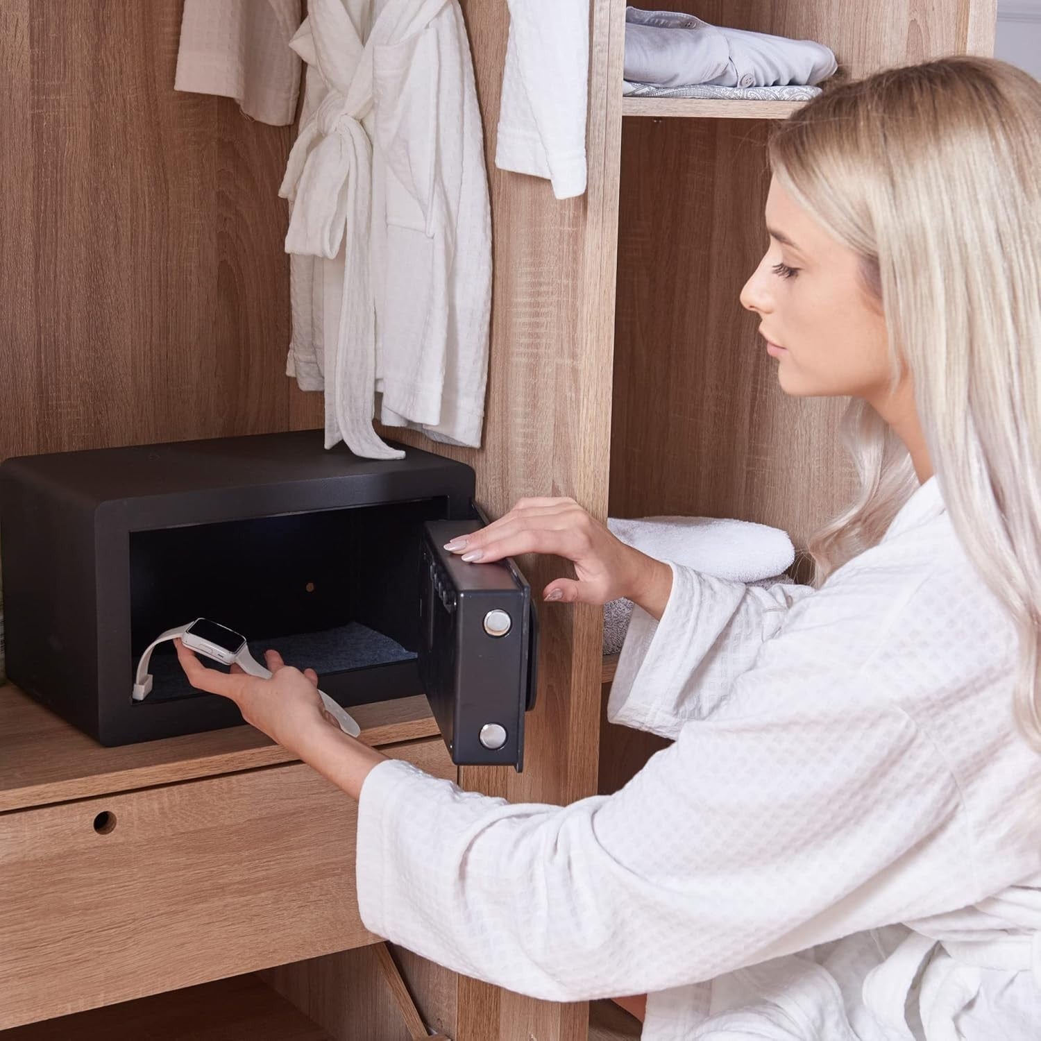 Biometric Fingerprint Safe Box Digital Keypad Cash Document Security