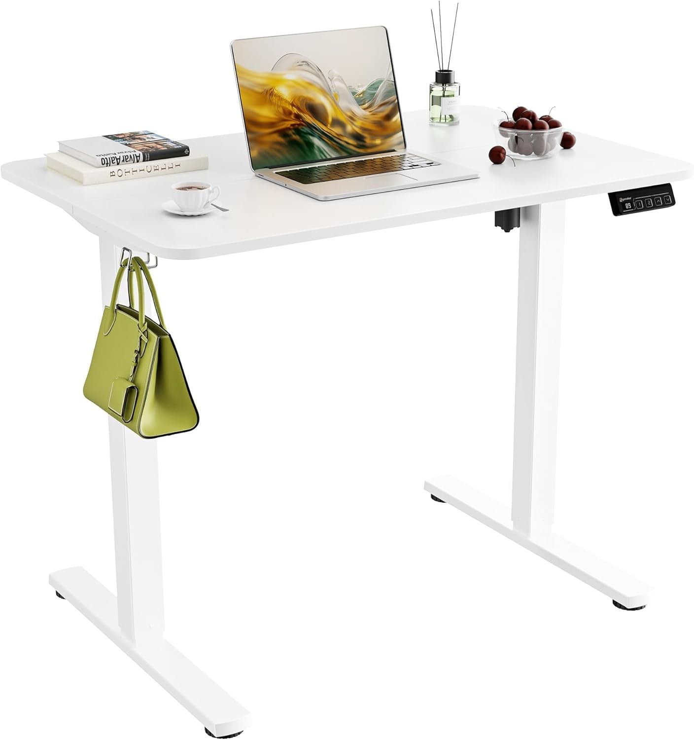 Electric Standing Desk Height Adjustable Stand Home Office Table 90x60cm