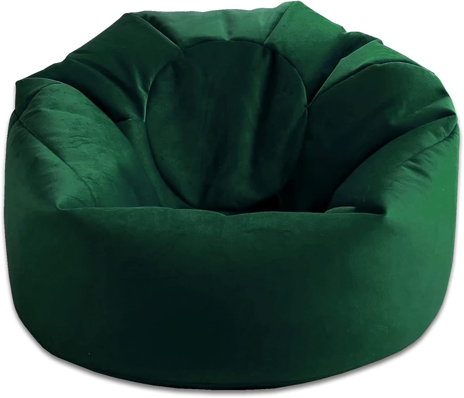 Plush Velvet Beanbag Chair Large Soft Lounger Indoor Floor Seating Emerald