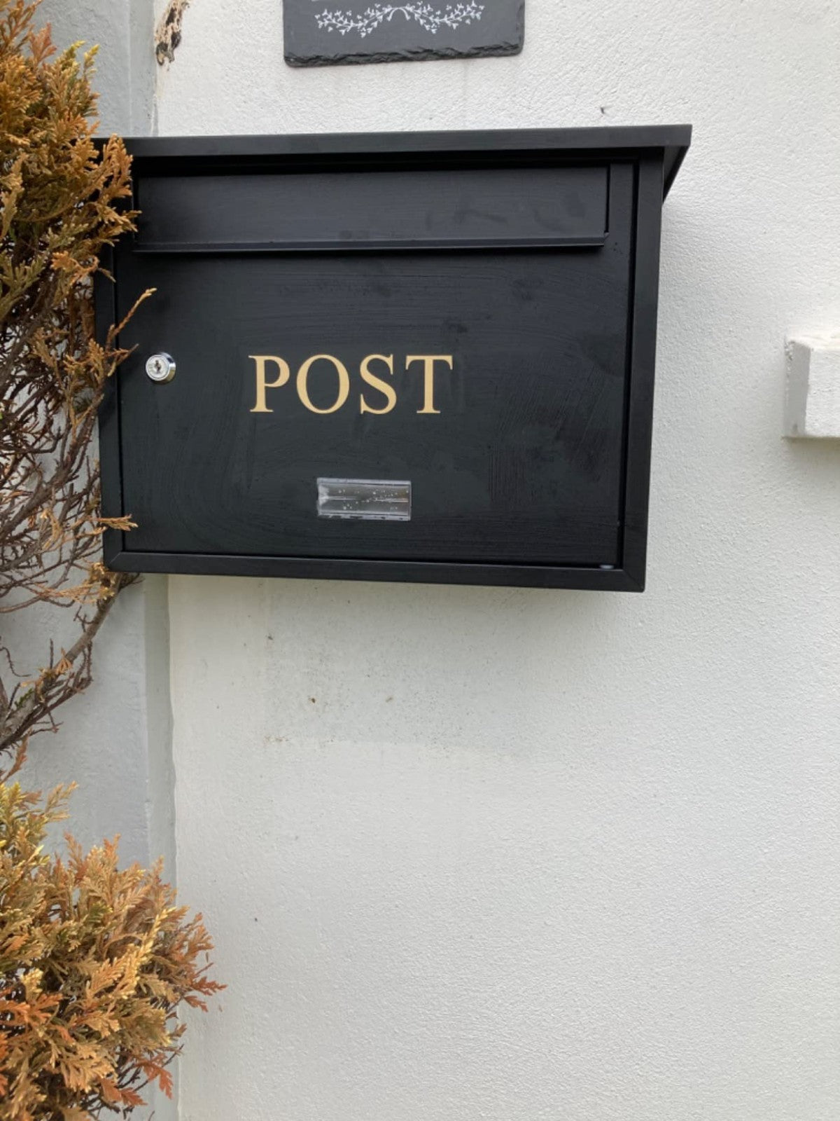 Large Wall Mounted Letterbox Secure Lockable Post Box Waterproof A4 Mail