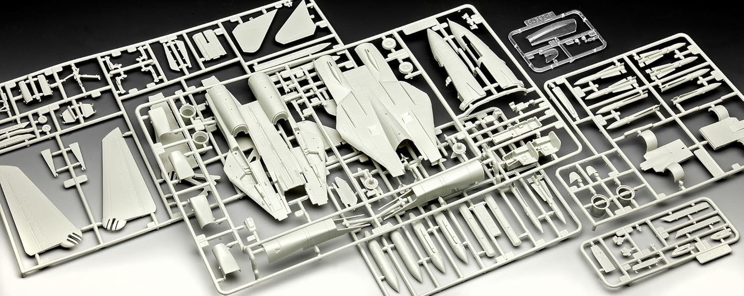 F-14D Super Tomcat 1:72 Jet Model Kit – 111 Parts Military Plane Replica