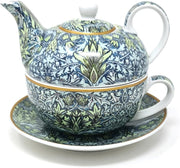 Tea for One Teapot Cup Saucer Set Snakehead Fine China Gift Box