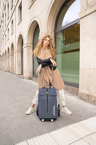 Foldable Shopping Bag Trolley Large Compartment Wheels Telescopic Handle