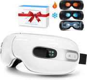 Heated & Cooling Eye Massager Rechargeable Vibration Sleep Mask