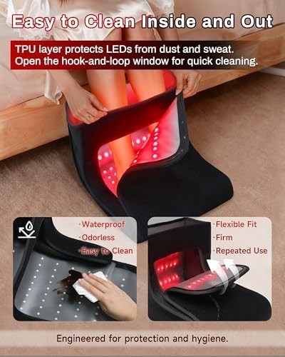 Red Light Therapy Foot Boots LED Pain Relief Circulation Plantar Heel Pain