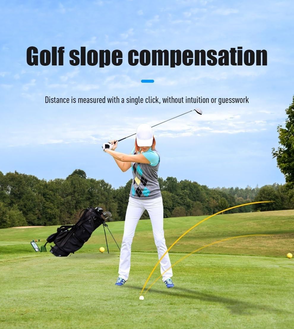 Golf Rangefinder 990 Yards Slope Compensation Laser 6X Precision Scan