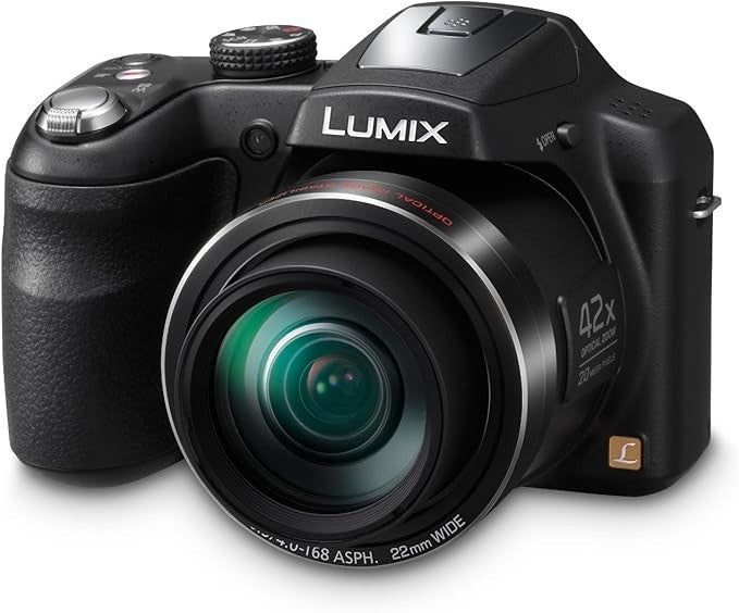 20MP Bridge Camera 42X Optical Zoom Wide Angle LCD Black