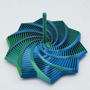 3D Printed Fractal Fidget Star Rotating Spiral Stress Relief Toy
