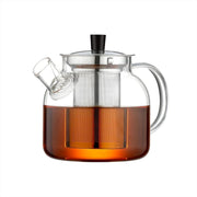 Glass Teapot 800ml w/ Stainless Steel Infuser Stovetop Safe Tea Pot