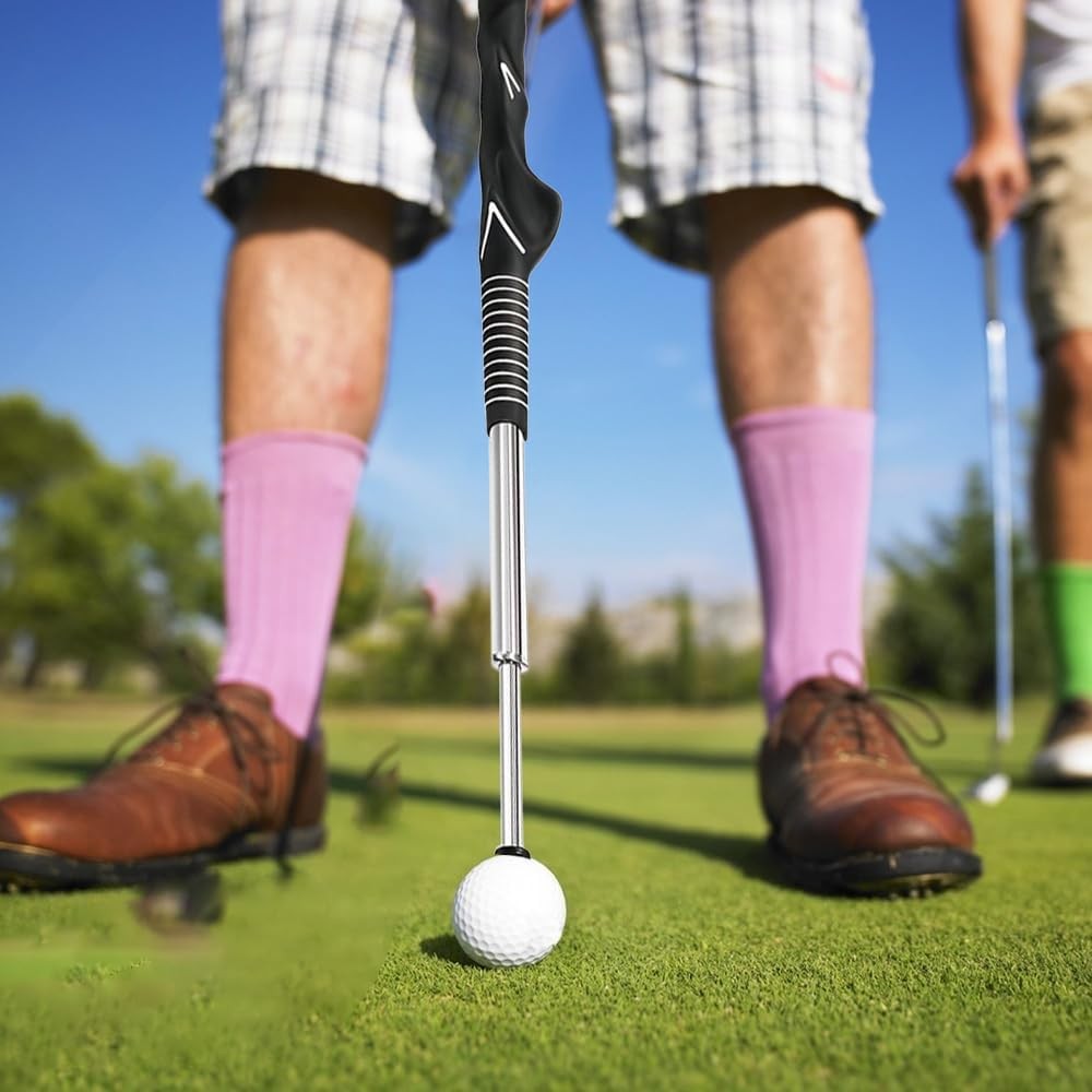 Golf Swing Trainer Retractable Grip Tempo Strength Aid